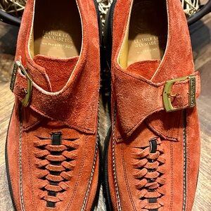 VTG- Dr. Marten SA-702 Made in England Orange/RedSuede Oxford Shoes Sz. 8 Men’s